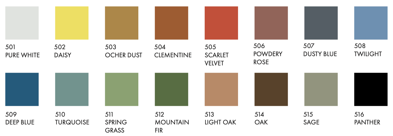 campioni colori per personalizzazione clayver